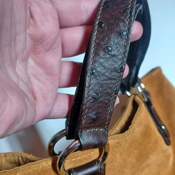 Maurizio Taiuti Suede Purse NWOT Approx 11X9.5X3 Genuine Leather Made in Italy - Picture 11 of 15